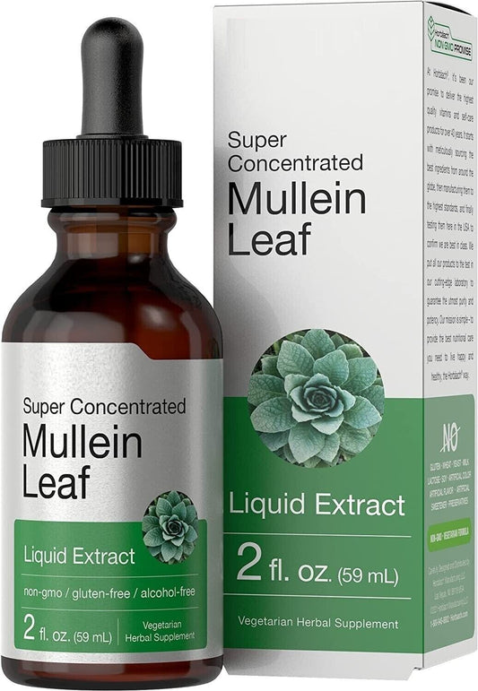 Mullein Leaf Liquid Extract  2fl oz Alcohol Free/Glutin Free/Vegetarian
