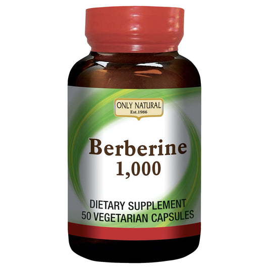 Only Natural Berberine 1000 mg 50 Vegetarian Capsules