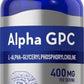 Alpha GPC Choline 400mg per Serving and Calcium 150 Veggie Caps  Non-GMO