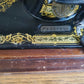 Singer Vintage Sewing Machine w. Gear Beautiful Wood Case C.1913 Model 28K
