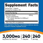 Tart Cherry Extract 3000mg 5X240 Vegetarian Caps Nutricost