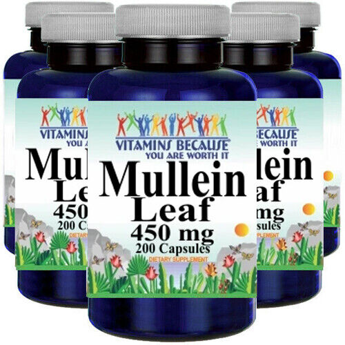Mullein Leaf 1000mg 5X200 Caps Flavonoids