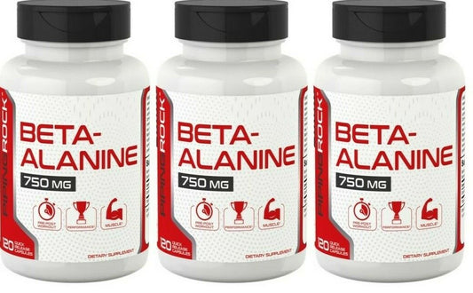 Piping Rock Beta Alanine 750 mg 3X120 Caps Beta Alanine 2250mg per 3 Caps