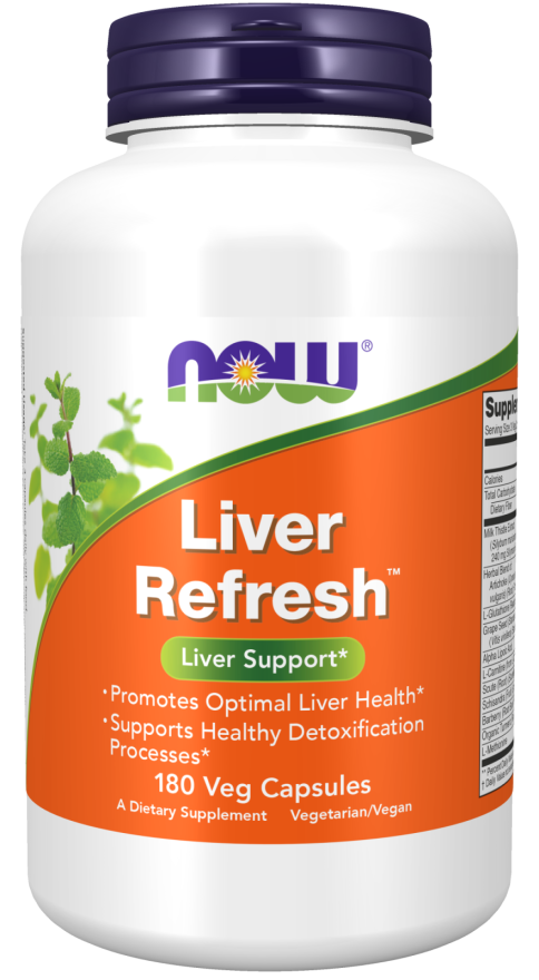 Now Foods Liver Refresh 180 Caps Alpha Lipoic Acid/L-Glutathione/L-Carnitine/NAC