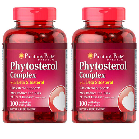 Plant Sterols 1000mg Complex w/ Beta Sitosterol (per serv) 2x100gels Phytosterol
