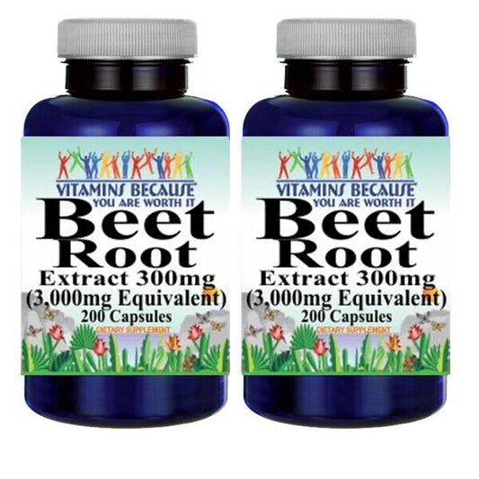 Beet Root Extract 3000mg 2X200 caps Beta vulgaria