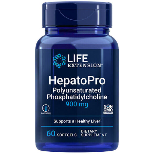 Life Extension HepatoPro PPC Polyunsaturated Phosphatidylcholine 900mg 60 Softgels