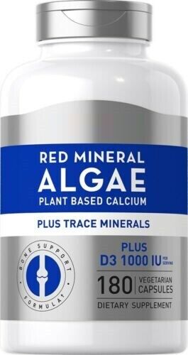Red Mineral Algae 1800mg Aquamin Plant Based Vegan Calcium Magneisum/Vitamin D3