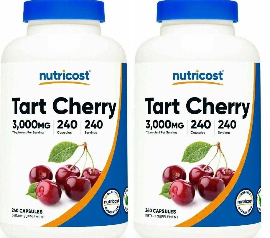 Tart Cherry Extract 3000mg 2X240 Vegetarian Caps Nutricost