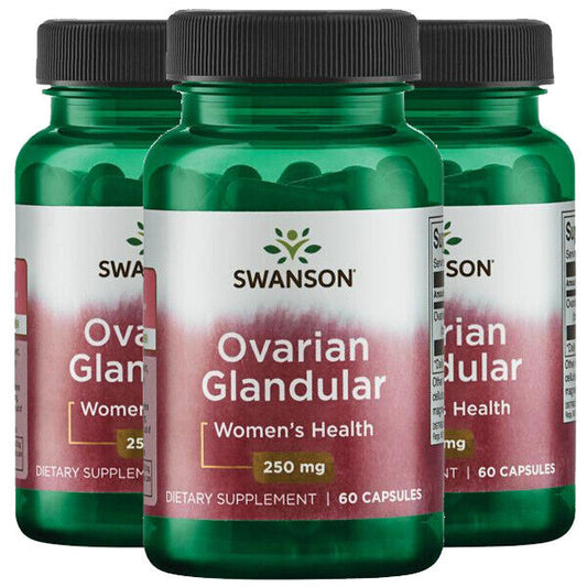 Raw Ovarian Glandular 250 mg 3X60 Caps