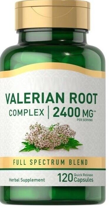 Valerian Root Extract 2400mg 120 Caps  No Gluten or Soy/Non-GMO 1200mg per cap