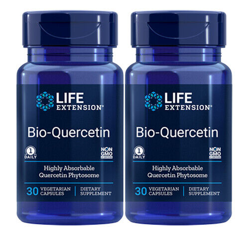 Life Extension Bio-Quercetin Phytosome 10mg | 2x30 Capsules (60 Total) | Equivalent to 500mg Standard Quercetin