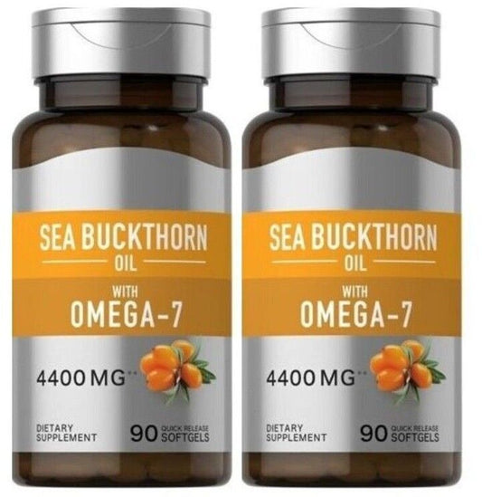 Sea Buckthorn Oil 4400mg 2X90 Softgels | Non-GMO, Gluten Free