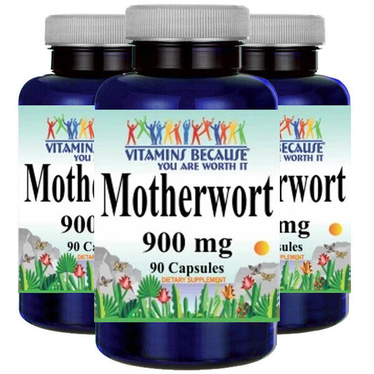 Motherwort 900mg 3X90 Caps Leonurus Cardiaca Lion's Tail