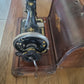Singer Vintage Sewing Machine w. Gear Beautiful Wood Case C.1913 Model 28K