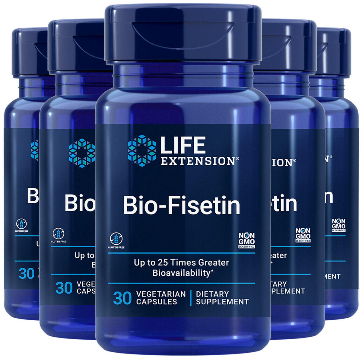 Life Extension Bio-Fisetin | Cellular Health, Cognition & Longevity | 150 Capsules (5x30)