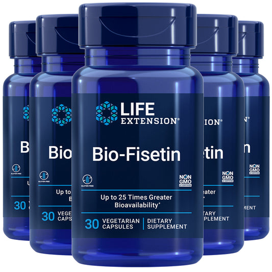 Life Extension Bio-Fisetin | Cellular Health, Cognition & Longevity | 150 Capsules (5x30)
