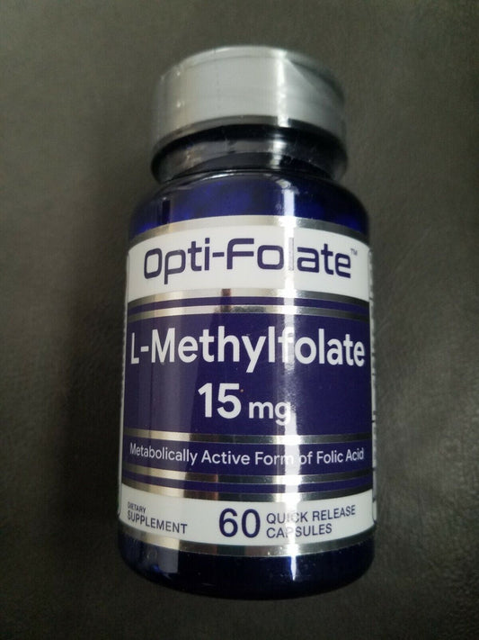L-Methylfolate 15mg (Folate 25000 mcg) Maximum Potency Active Piping Rock 60Caps