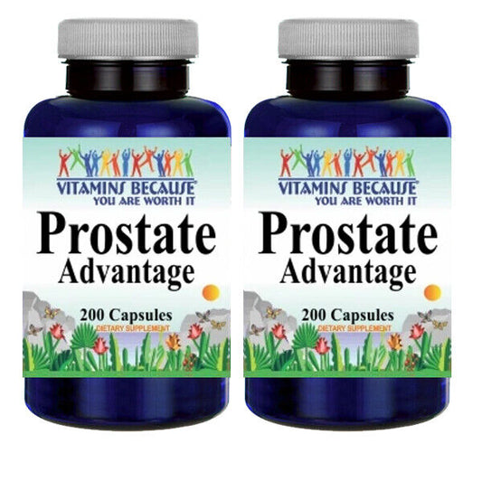 Prostate Advantage Saw Palmetto/Pygeum/Nettle/Pumpkin/Ashwagandha/Zinc 2X200caps