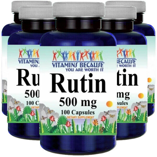 Rutin 500mg 5X100 Capsules by VB *Top Quality - USDA Approved Facility - USA*