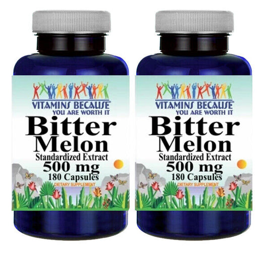 Bitter Melon Standardized Extract 500mg 2X180 Caps Synephrine
