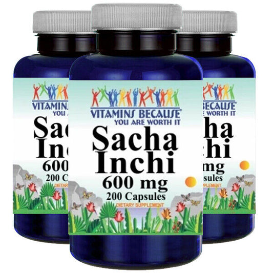 Sacha Inchi 600mg 3X200 Caps Plukenetia volbills