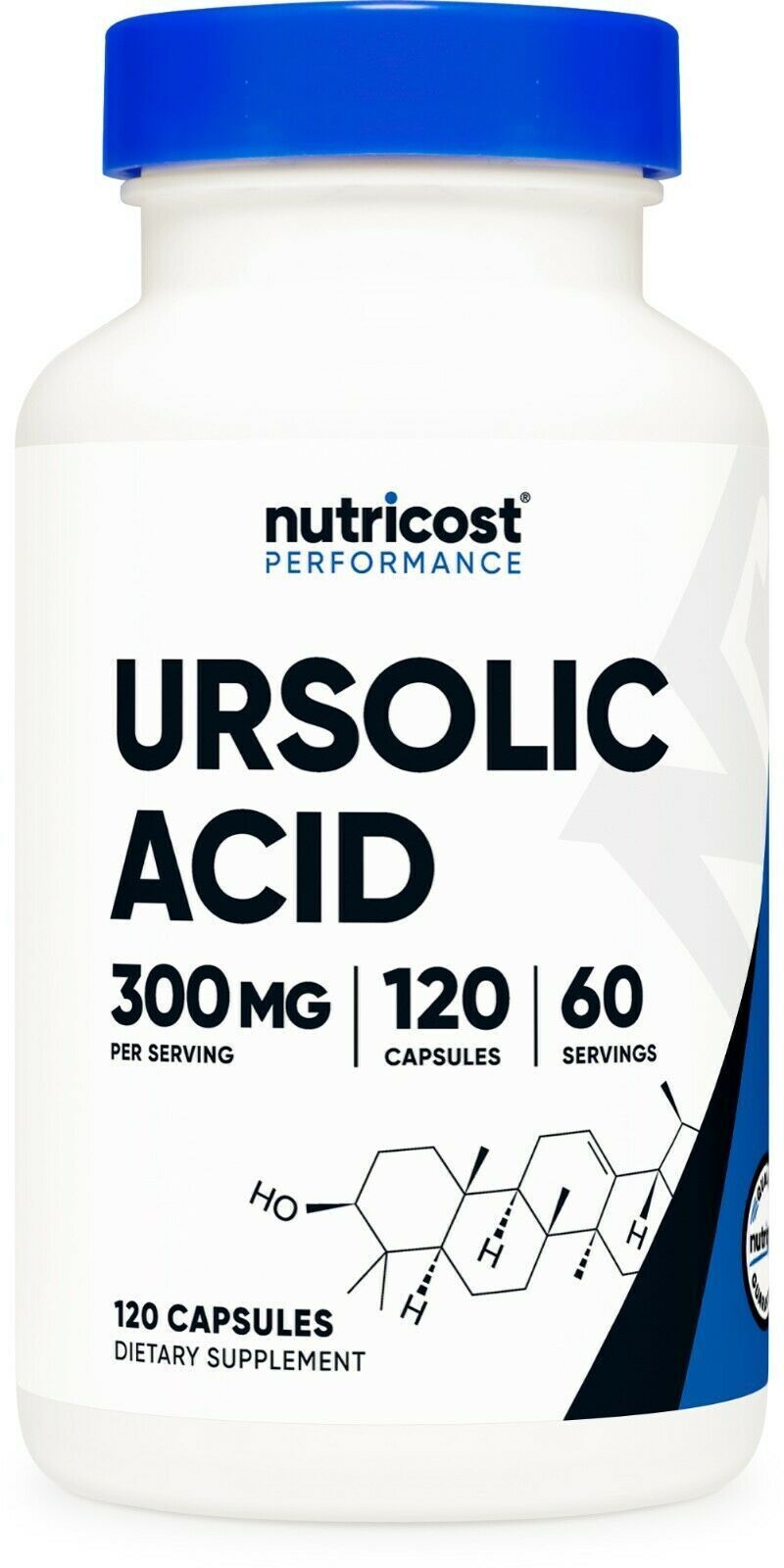 Ursolic Acid 300mg 120 Caps Nutricost Vegeterian/NON-GMO/Gluten Free