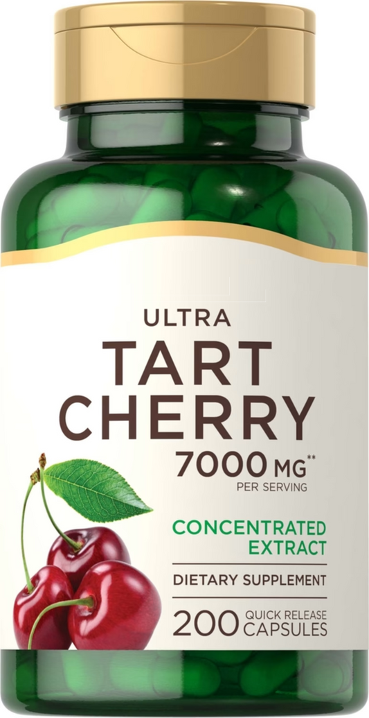 Tart Cherry 7000mg 200Caps, With Antioxidants Joint Support