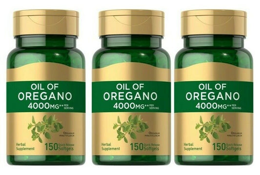 Oil of Oregano Extract 4000mg 3X150 Liquid Capsules by Piping Rock