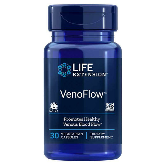 VenoFlow™ 200mg – 30 Veggie Caps | Nattokinase & Pycnogenol® | Circulation & Vascular Support | Life Extension