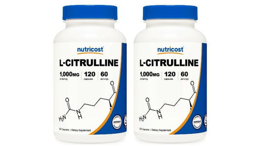 L-Citrulline 1000mg 2X120 Capsules Gluten Free & Non-GMO Nutricost