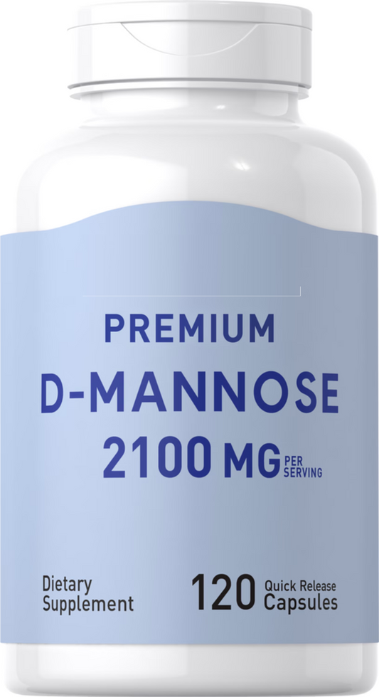 D-Mannose 2100 mg Highest Potency 120 Caps