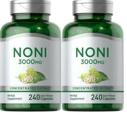 Noni 3000mg 2X240 Capsules (Morinda citrifolia) Highest Potency