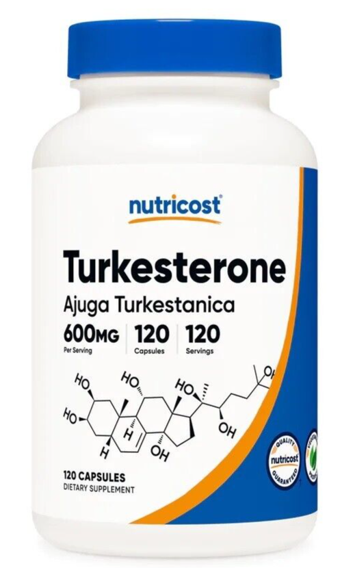 Turkesterone 600mg 10% Ajuda Turkestanica Maximum Strength 120 Caps