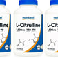 L-Citrulline 1500mg 3X180 Capsules Gluten Free & Non-GMO Nutricost