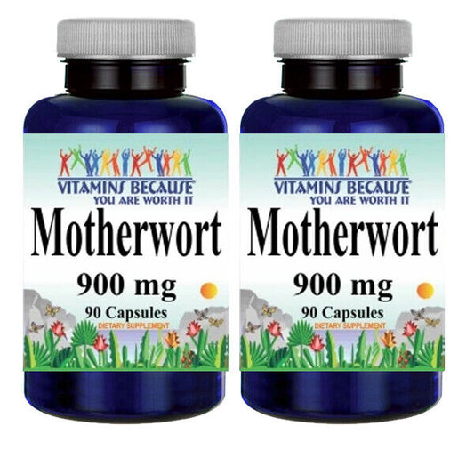 Motherwort 900mg 2X90 Caps Leonurus Cardiaca Lion's Tail