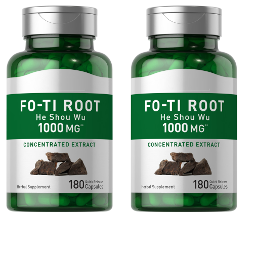 Piping FO-TI EXTRACT 1000mg He-Shou-Wu Root  2X180Caps Polygonum multiflor