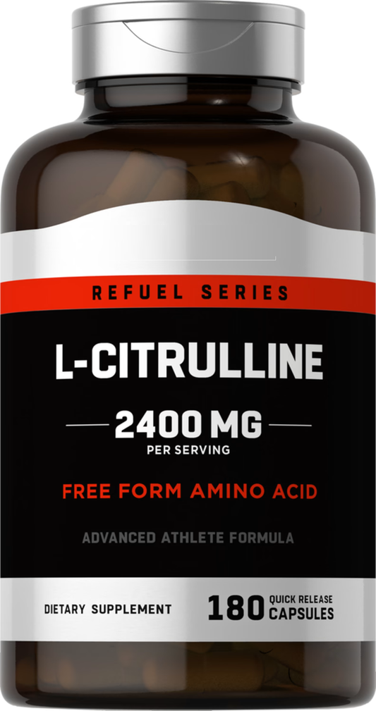 L-Citrulline 2400mg 180 Caps Maximum Strength NonGMO/No Gluten/No Preservatives