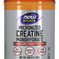 NOW Sports Micronized Creatine Monohydrate Pure Powder 500grams Kosher/Vegan/NonGMO